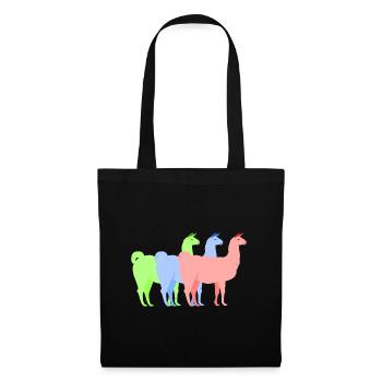 Llama alpaca - Tote Bag - black - Front