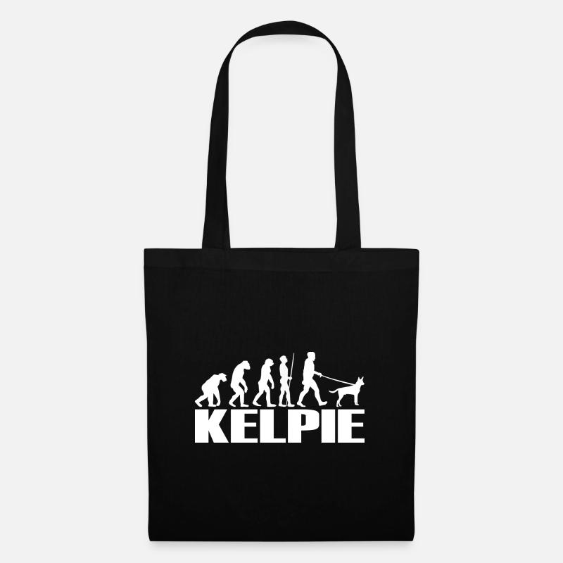 Kelpie Australian Chien Evolution - Sac en tissu - noir