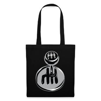 Gear shift - sport automobile - Sac en tissu - noir - Devant