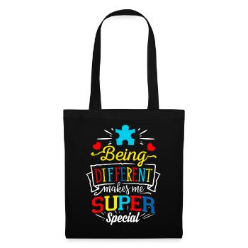 Autismus Geschenk Asperger Eltern Awareness ADHS - Stoffbeutel - Schwarz - Vorne