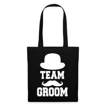 Team Groom - Bachelor party - Tote Bag - black - Front