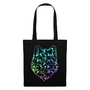 wolf - Tote Bag - black - Front