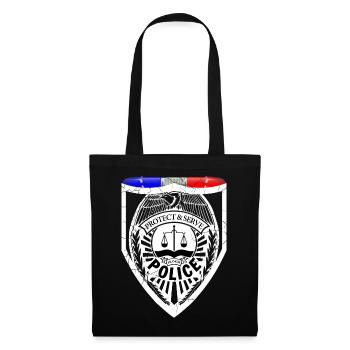 Policier - Sac en tissu - noir - Devant