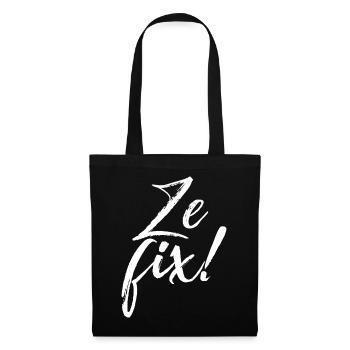 ZEFIX! - Stoffbeutel - Schwarz - Vorne