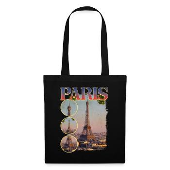 Paris France City Skyline Home Love - Tote Bag - black - Front