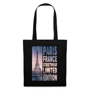 Paris France Ville Skyline Accueil Amour - Sac en tissu - noir - Devant