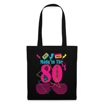 80's Made - Stoffbeutel - Schwarz - Vorne