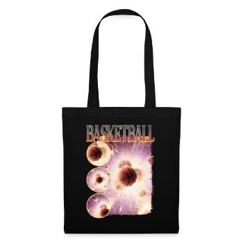 Basketteur Basketteur Dunking Sport Vintage - Sac en tissu - noir - Devant