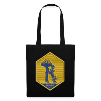 Madrid emblem with bear and tree - Tote Bag - black - Front