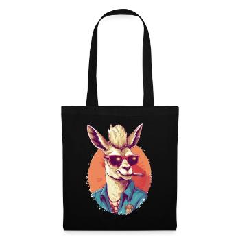 Lama No Drama Llama Animal Funny Humor Funny - Tote Bag - black - Front