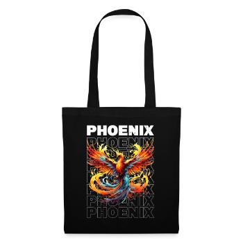 Phoenix Phoenix Fire Flames Mythologie des oiseaux - Sac en tissu - noir - Devant