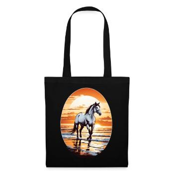 Horse on the beach - Tote Bag - black - Front