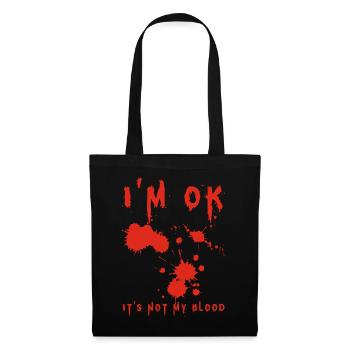 I'm Fine (English) - Tote Bag - black - Front