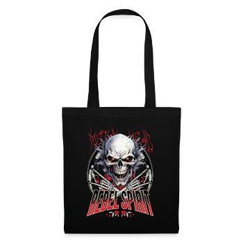 Skull Skull Skeleton Motorcycle Biker Gang - Tote Bag - black - Front