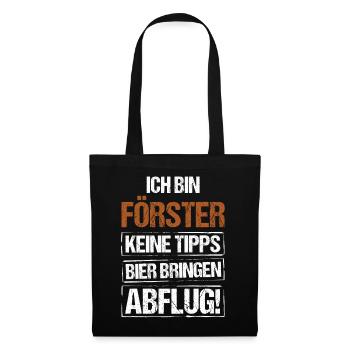 Je suis forestier - apportez de la bière et partez - Sac en tissu - noir - Devant