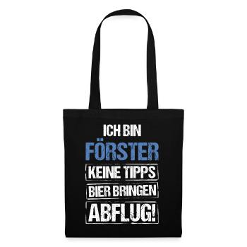 Je suis forestier - apportez de la bière et partez - Sac en tissu - noir - Devant