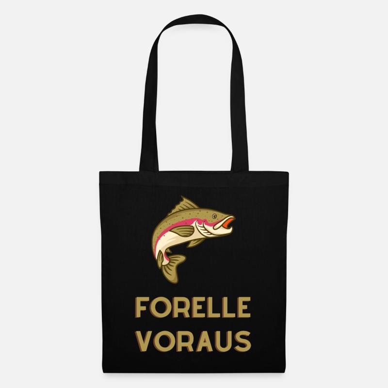 Trout Ahead: Nature's Catch - Tote Bag - black