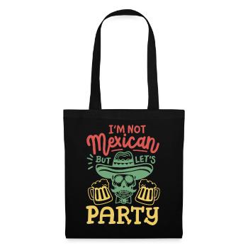 Cinco de Mayo Party Kein Mexikaner - Stoffbeutel - Schwarz - Vorne