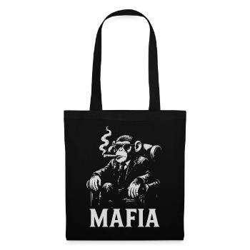 Mafia Gorilla en Fumée et Costume - Sac en tissu - noir - Devant