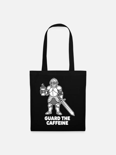 Kaffeekämpfer Ritter - Stoffbeutel - Schwarz