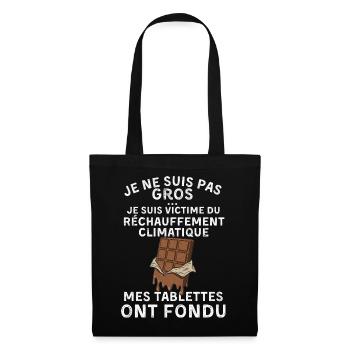 I'm Not Fat - funny man gift idea - Tote Bag - black - Front