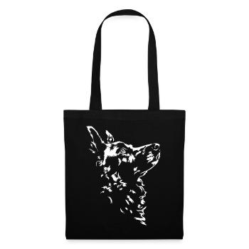 Mudi Silhouette Dog Dog Wilsigns - Tote Bag - black - Front
