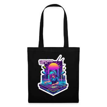 Retro Wave Cyber 90s - Tote Bag - black - Front