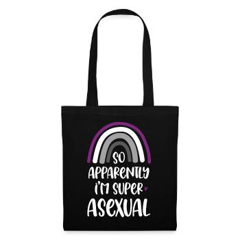 LGBT Pride Month - So Apparently I'm Super Asexual - Tote Bag - black - Front