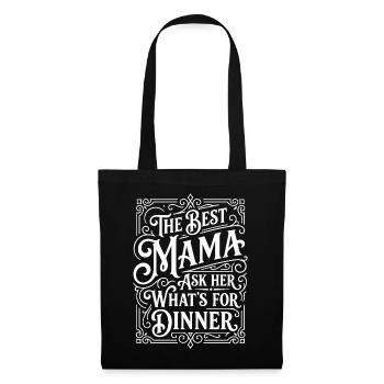 Best Mama Dinner Saying Humor Kitchen - Tote Bag - black - Front