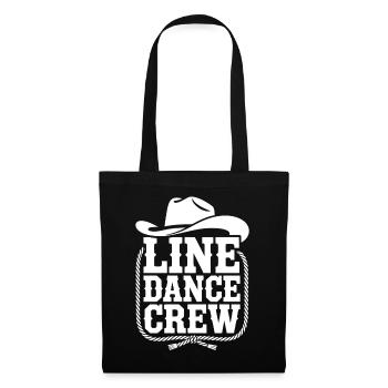 Line Dance Crew Western Logo - Stoffbeutel - Schwarz - Vorne