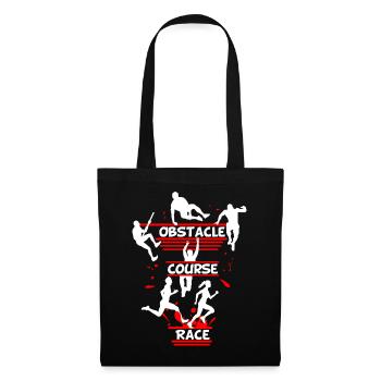 Obstacle Course Race – Line Obstacle Design - Tote Bag - black - Front
