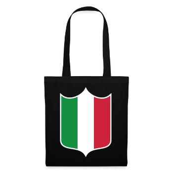 Italien - Stoffbeutel - Schwarz - Vorne