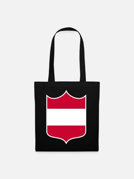 Österreich - Stoffbeutel - Schwarz