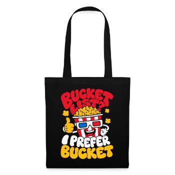 Que le pop-corn soit avec vous - Sac en tissu - noir - Devant