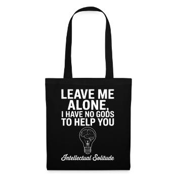 Ampoule de la solitude intellectuelle - Sac en tissu - noir - Devant