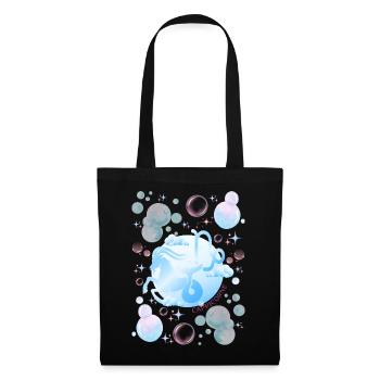 Steinbock-Frau – Astrologiegeschenk - Stoffbeutel - Schwarz - Vorne