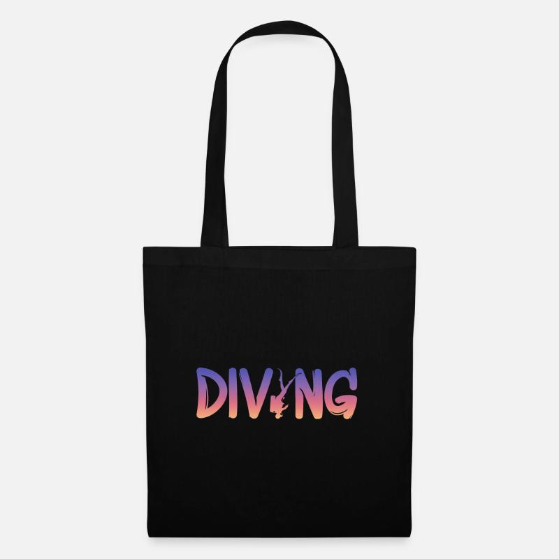 tauchen diving - Stoffbeutel - Schwarz