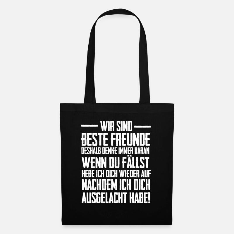 Wir sind beste Freunde - Stoffbeutel - Schwarz