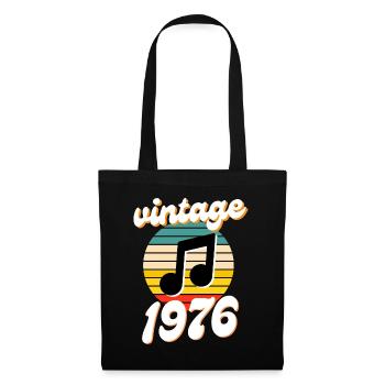 born 1976 year 76 gift idea birthday - Tote Bag - black - Front