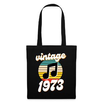 born 1973 vintage 73 gift idea birthday - Tote Bag - black - Front
