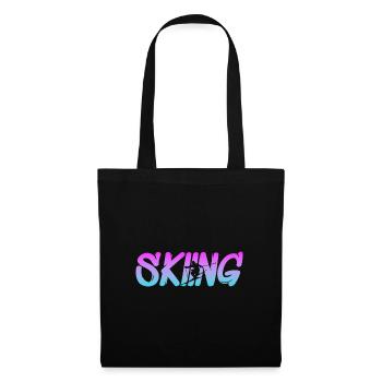 Skiing - Stoffbeutel - Schwarz - Vorne