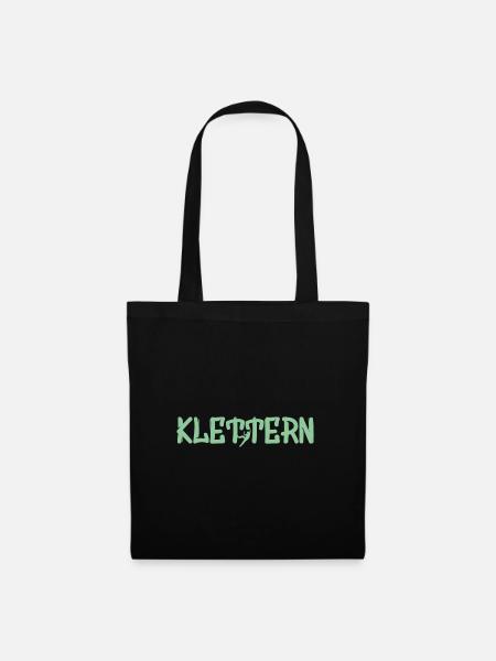 Geschenk Kletterer Boulderer klettern bouldern - Stoffbeutel - Schwarz
