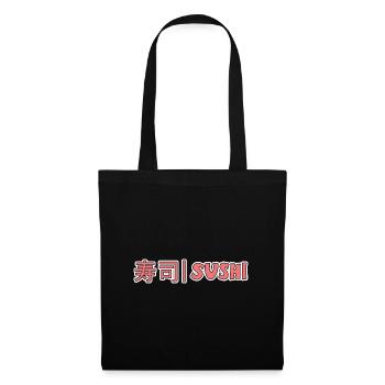 Kawaii Japanese Food Salmon Salmon Sushi Roll - Sac en tissu - noir - Devant