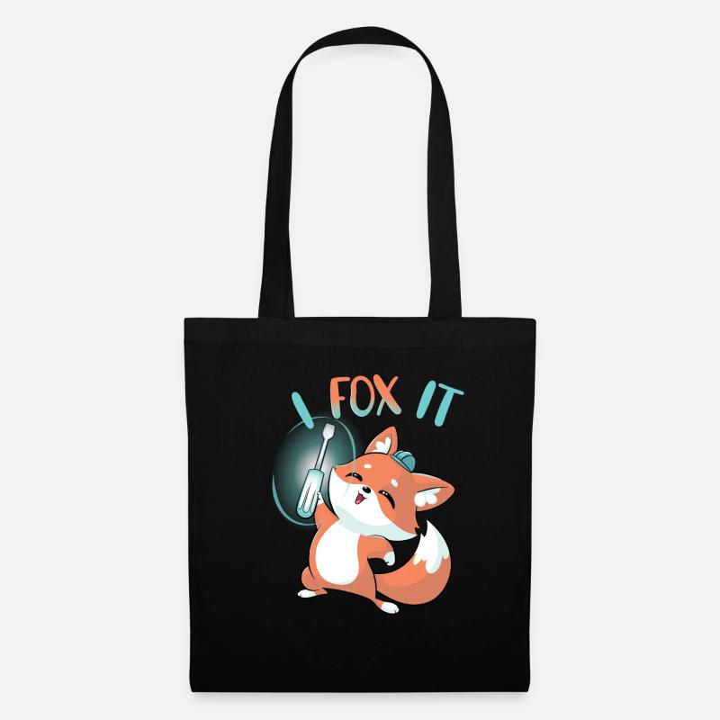 Fox it epic - Stoffbeutel - Schwarz
