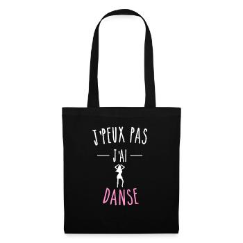 JE PEUX PAS J'AI DANSE - HUMOUR - Sac en tissu - noir - Devant