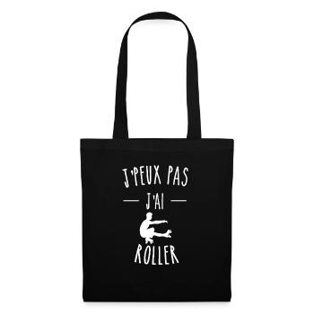 je peux pas j ai roller - Sac en tissu - noir - Devant