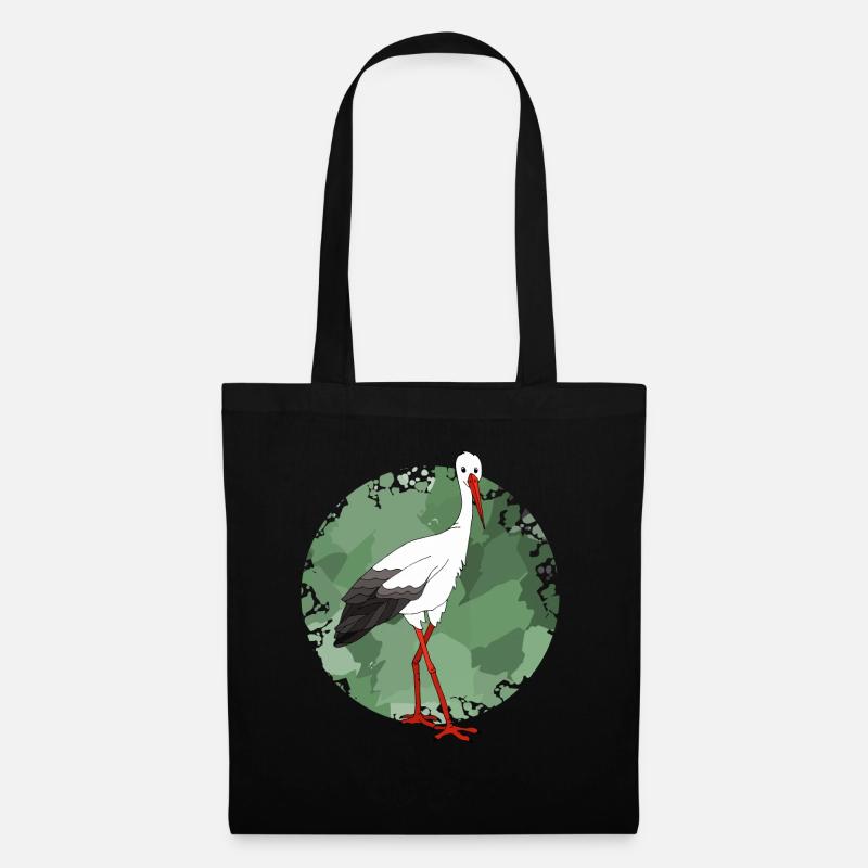 Storch - Stoffbeutel - Schwarz
