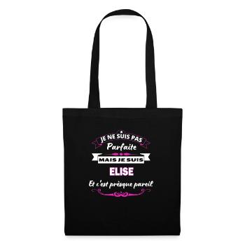 je ne suis pas Parfaite Elise - Sac en tissu - noir - Devant