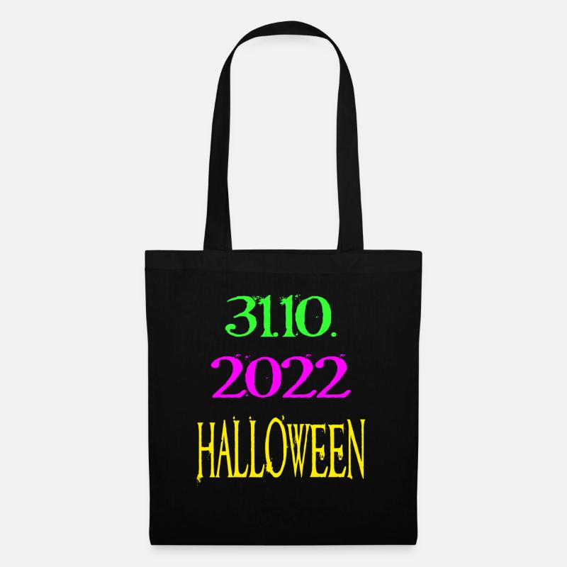 Halloween 31.10.2022 - Stoffbeutel - Schwarz