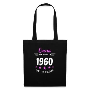 QUEENS ARE BORN IN 1960 - Tote Bag - black - Front